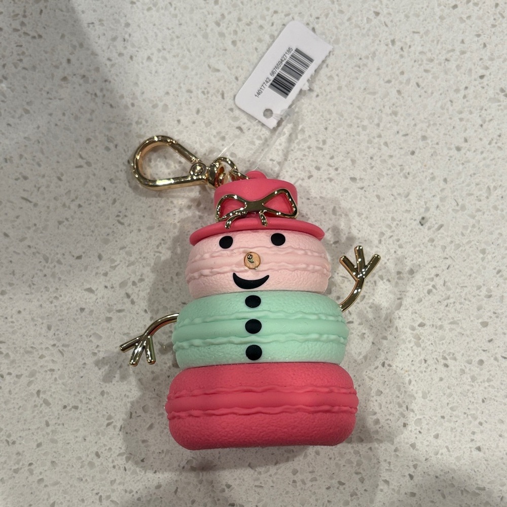 Bath and body works snowman hand sanitizer holder brand new